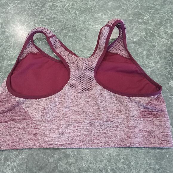 VICTORIA'S SECRET PINK SEAMLESS LIGHTLY LINED PADDED SPORTS BRA SIZE LARGE - Picture 9 of 9